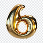 Gold Foil Balloon Number 6, Gold Foil Balloon Number, Gold Foil Balloon Number 6 PNG, Gold Foil Balloon, Balloon Number 6 PNG, Number 6 PNG, PNG, PNG Images, Transparent Files, png free, png file, Free PNG, png download,
