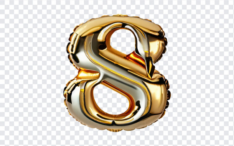 Gold Foil Balloon Number 8, Gold Foil Balloon Number, Gold Foil Balloon Number 8 PNG, Gold Foil Balloon, Number 8 PNG, Balloon Number 8 PNG, PNG, PNG Images, Transparent Files, png free, png file, Free PNG, png download,