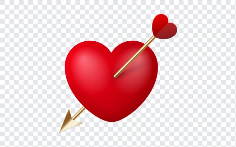 Heart with Cupid Arrow, Heart with Cupid, Heart with Cupid Arrow PNG, Cupid Arrow PNG, Cupid Arrow Heart PNG, Heart PNG, Valentines, Love, PNG, PNG Images, Transparent Files, png free, png file, Free PNG, png download,