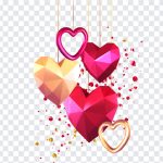 Hearts Design, Hearts, Hearts Design PNG, Heart PNG, Valentine's, Hanging Hearts, PNG, PNG Images, Transparent Files, png free, png file, Free PNG, png download,