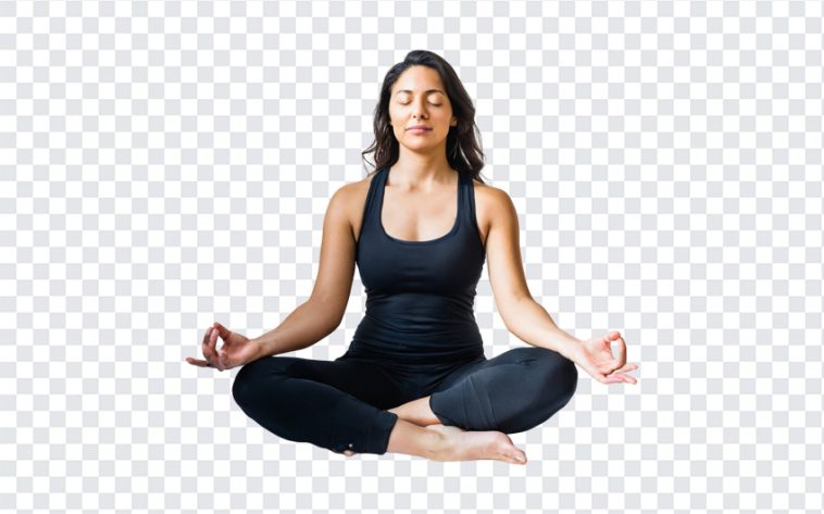 Meditating Female, Meditating, Meditating Female PNG, Lifestyle, Yoga, Girl Meditating, Girl Doing Yoga, PNG, PNG Images, Transparent Files, png free, png file, Free PNG, png download,