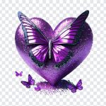 Purple Butterfly Heart, Purple Butterfly, Purple Butterfly Heart PNG, Butterfly Heart, Heart PNG, Purple Heart PNG, Purple, PNG, PNG Images, Transparent Files, png free, png file, Free PNG, png download,