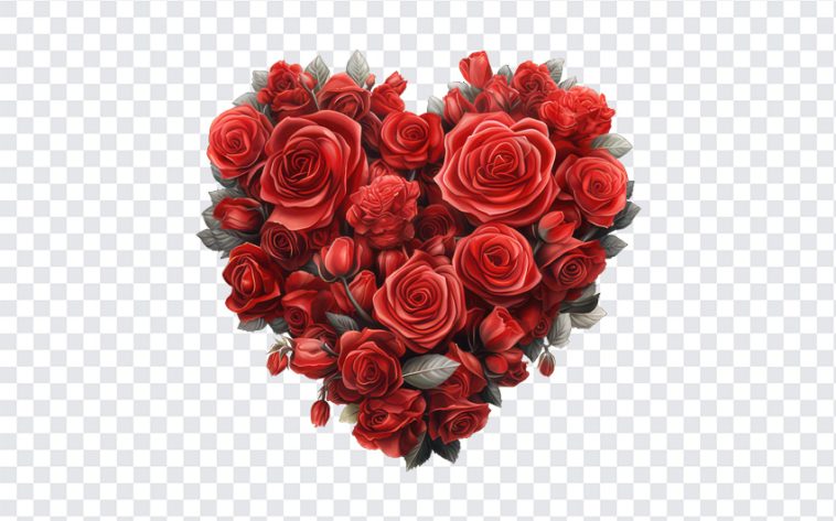 Roses Heart, Roses, Roses Heart PNG, Heart PNG, PNG, PNG Images, Transparent Files, png free, png file, Free PNG, png download,