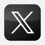 Twitter X Icon, Twitter X, Shiny Rounded corner Twitter X Icon PNG, Twitter X Icon PNG, PNG, PNG Images, Transparent Files, png free, png file, Free PNG, png download,