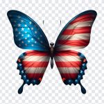 USA Flag Butterfly, USA Flag, USA Flag Butterfly PNG, Butterfly PNG, USA, PNG, PNG Images, Transparent Files, png free, png file, Free PNG, png download,