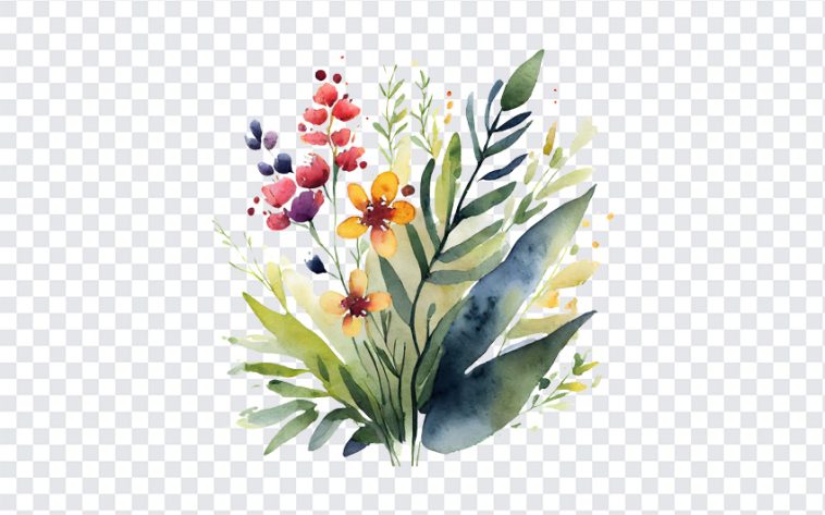 Water Color Floral, Water Color, Water Color Floral PNG, Floral PNG, PNG, PNG Images, Transparent Files, png free, png file, Free PNG, png download,