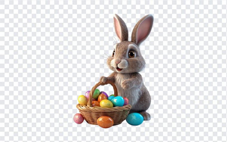 Cute Easter Rabbit, Cute Easter, Cute Easter Rabbit PNG, Rabbit PNG, Easter Eggs, Easter Eggs Bucket, Eggs Bucket, Easter, Cute, PNG, PNG Images, Transparent Files, png free, png file, Free PNG, png download,