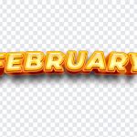February, Month, February PNG, Valentine's Month, PNG, PNG Images, Transparent Files, png free, png file, Free PNG, png download,