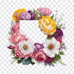 Floral Frame, Floral, Floral Frame PNG, Frame PNG, PNG, PNG Images, Transparent Files, png free, png file, Free PNG, png download,