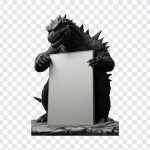 Godzilla Holding White Board, Godzilla Holding White, Godzilla Holding White Board PNG, Godzilla, PNG, PNG Images, Transparent Files, png free, png file, Free PNG, png download,