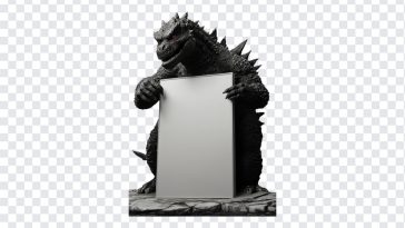 Godzilla Holding White Board, Godzilla Holding White, Godzilla Holding White Board PNG, Godzilla, PNG, PNG Images, Transparent Files, png free, png file, Free PNG, png download,