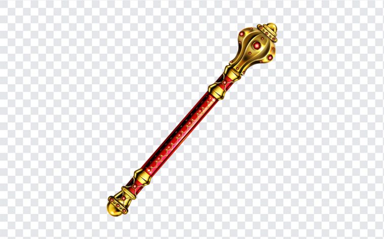 Golden Scepter, Golden, Golden Scepter PNG, Scepter PNG, King's Scepter PNG, Queen's Scepter PNG, PNG, PNG Images, Transparent Files, png free, png file, Free PNG, png download,
