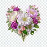 Heart Shaped Colorful Flowers, Heart Shaped Colorful, Heart Shaped Colorful Flowers PNG, Heart Shaped, PNG, PNG Images, Transparent Files, png free, png file, Free PNG, png download,