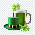 St Patrick Day Beer Mug, St Patrick Day Beer, St Patrick Day Beer Mug PNG, St Patrick Day, Beer Mug PNG, Four Clove Leef, PNG, PNG Images, Transparent Files, png free, png file, Free PNG, png download,
