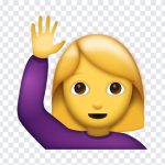 Woman Saying Hi Emoji, Woman Saying Hi, Woman Saying Hi Emoji PNG, Woman Saying, iOS Emoji, iphone emoji, Emoji PNG, iOS Emoji PNG, Apple Emoji, Apple Emoji PNG, PNG, PNG Images, Transparent Files, png free, png file, Free PNG, png download,