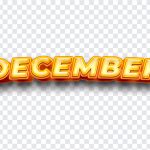 December, Month, December PNG, Christmas Month, Typography, Calender, PNG, PNG Images, Transparent Files, png free, png file, Free PNG, png download,