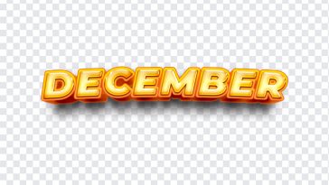 December, Month, December PNG, Christmas Month, Typography, Calender, PNG, PNG Images, Transparent Files, png free, png file, Free PNG, png download,