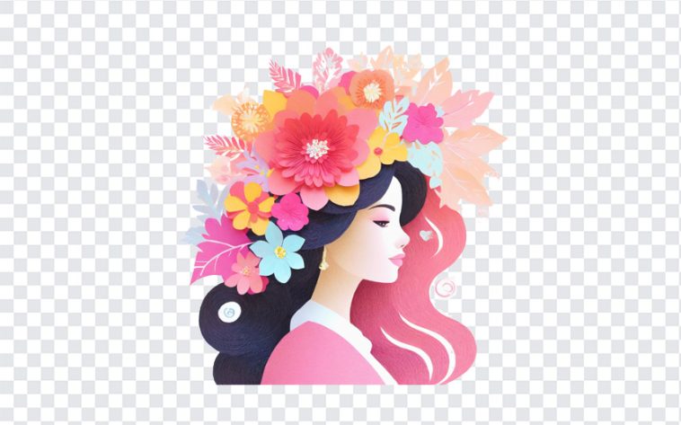 Flower Girl, Flower, Flower Girl PNG, Logo, Girl Logo, PNG, PNG Images, Transparent Files, png free, png file, Free PNG, png download,
