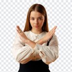 Girl Showing NO Sign, Girl Showing NO, Girl Showing NO Sign PNG, Girl, NO Sign PNG, Showing NO Sign PNG, Showing NO, PNG, PNG Images, Transparent Files, png free, png file, Free PNG, png download,