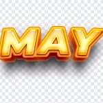 May, Month, May PNG, Typography, Calender, PNG, PNG Images, Transparent Files, png free, png file, Free PNG, png download,