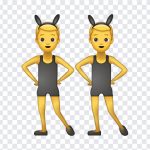 Men With Bunny Ears Emoji, Men With Bunny Ears, Men With Bunny Ears Emoji PNG, Men With Bunny, iOS Emoji, iphone emoji, Emoji PNG, iOS Emoji PNG, Apple Emoji, Apple Emoji PNG, PNG, PNG Images, Transparent Files, png free, png file, Free PNG, png download,