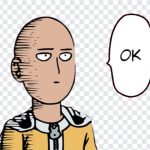 One Punch Man Meme, One Punch Man, One Punch Man Meme PNG, ok, Meme, Meme PNG, Saitama Meme, Saitama, PNG, PNG Images, Transparent Files, png free, png file, Free PNG, png download,