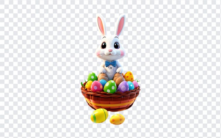 Playful 3D Cute Easter Rabbit, Playful 3D Cute Easter, Playful 3D Cute Easter Rabbit PNG, Easter Rabbit PNG, Rabbit PNG, Easter Eggs, Easter Bucket, Easter, PNG, PNG Images, Transparent Files, png free, png file, Free PNG, png download,