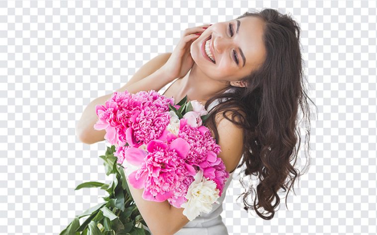 Young Girl with Flowers, Young Girl with, Young Girl with Flowers PNG, Young Girl, PNG, PNG Images, Transparent Files, png free, png file, Free PNG, png download,