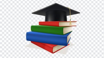 Books with Graduation Hat, Books with Graduation, Books with Graduation Hat PNG, Graduation Hat PNG, Books PNG, PNG, PNG Images, Transparent Files, png free, png file, Free PNG, png download,