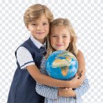 Brother and Sister Hugging Globe, Brother and Sister Hugging, Brother and Sister Hugging Globe PNG, Brother and Sister, Hugging, Hugging Globe PNG, Globe PNG, Earth Day, Nature, PNG, PNG Images, Transparent Files, png free, png file, Free PNG, png download,