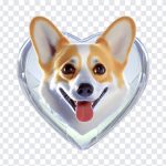 Heart Shaped Corgi Dog, Heart Shaped Corgi, Heart Shaped Corgi Dog PNG, Heart Shaped, Corgi Dog PNG, Dog PNG, Corgi, PNG, PNG Images, Transparent Files, png free, png file, Free PNG, png download,