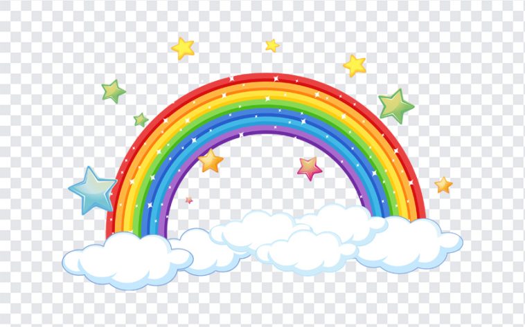 Rainbow with Clouds, Clouds PNG, Rainbow with Clouds PNG, Rainbow, PNG, PNG Images, Transparent Files, png free, png file, Free PNG, png download,