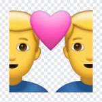 Two Men With Heart Emoji, Two Men With Heart, Two Men With Heart Emoji PNG, iOS Emoji, iphone emoji, Emoji PNG, iOS Emoji PNG, Apple Emoji, Apple Emoji PNG, PNG, PNG Images, Transparent Files, png free, png file, Free PNG, png download,