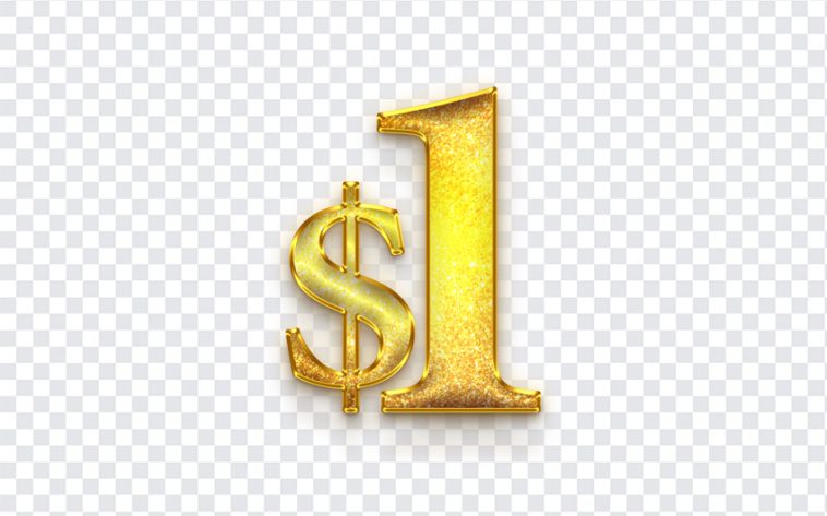 One Dollar PNG, Dollar, $1 PNG, $1, PNG, PNG Images, Transparent Files, png free, png file, Free PNG, png download,