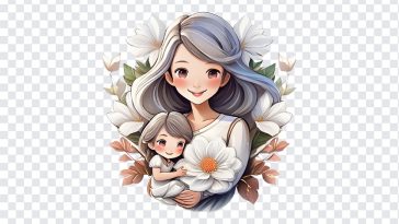 Anime Style Mother's Day, Anime Style Mother's, Anime Style Mother's Day PNG, Anime Style, PNG, PNG Images, Transparent Files, png free, png file, Free PNG, png download,