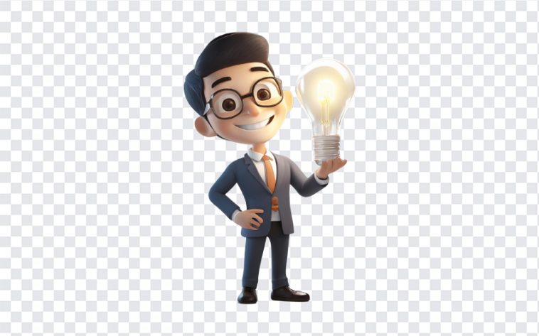 Business Idea, Business, Business Idea PNG, Idea PNG, 3D, 3D Cartoon Character, PNG, PNG Images, Transparent Files, png free, png file, Free PNG, png download,