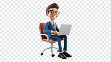 Business Person with a Laptop, Business, Business Person with a Laptop PNG, PNG, PNG Images, Transparent Files, png free, png file, Free PNG, png download,