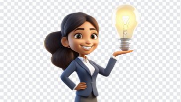 Entrepreneur Girl with Idea Bulb, Entrepreneur Girl with Idea, Entrepreneur Girl with Idea Bulb PNG, Girl with Idea Bulb PNG, Idea Bulb PNG, PNG, PNG Images, Transparent Files, png free, png file, Free PNG, png download,