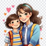 Mother and Daughter, Mother and Daughter PNG, Mother, Mother's Day, Happy Mother's Day, PNG, PNG Images, Transparent Files, png free, png file, Free PNG, png download,