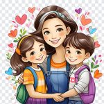 Mother's Day Illustration, Mother's Day, Mother's Day Illustration PNG, Mother's, PNG, PNG Images, Transparent Files, png free, png file, Free PNG, png download,