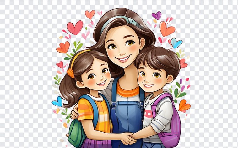 Mother's Day Illustration, Mother's Day, Mother's Day Illustration PNG, Mother's, PNG, PNG Images, Transparent Files, png free, png file, Free PNG, png download,