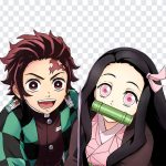 Nezuko and Tanjiro, Tanjiro PNG Nezuko and Tanjiro PNG, Nezuko, Demon Slayer PNG, Anime, Japan, Manga, Japanese, Kimetsu No Yaiba, PNG, PNG Images, Transparent Files, png free, png file, Free PNG, png download,