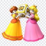 Princess Daisy and Princess Peach, Princess Daisy and Princess, Princess Daisy and Princess Peach PNG, Mario Brothers, Super Mario, Cartoon, PNG, PNG Images, Transparent Files, png free, png file, Free PNG, png download,