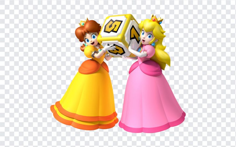 Princess Daisy and Princess Peach, Princess Daisy and Princess, Princess Daisy and Princess Peach PNG, Mario Brothers, Super Mario, Cartoon, PNG, PNG Images, Transparent Files, png free, png file, Free PNG, png download,