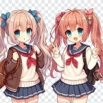 Anime Girls, Anime, Anime Girls PNG, PNG, PNG Images, Transparent Files, png free, png file, Free PNG, png download,