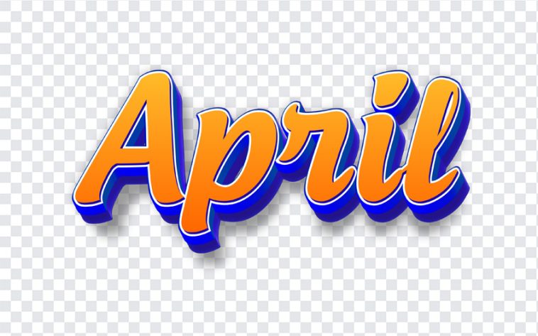 April, Calender, April PNG, Month, Monthly, PNG, PNG Images, Transparent Files, png free, png file, Free PNG, png download,