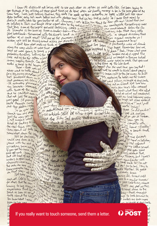 Australia-Post-Hug-Creative-Typography-Ad