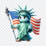 Chibi USA Liberty Statue, Chibi USA Liberty, Chibi USA Liberty Statue PNG, Tshirt Design, Chibi USA, Cute, Chibi Liberty Statue PNG, PNG, PNG Images, Transparent Files, png free, png file, Free PNG, png download,