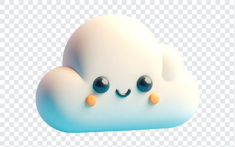 Cute Cloud, Cute, Cute Cloud PNG, Cloud PNG, 3D Cloud PNG, PNG, PNG Images, Transparent Files, png free, png file, Free PNG, png download,