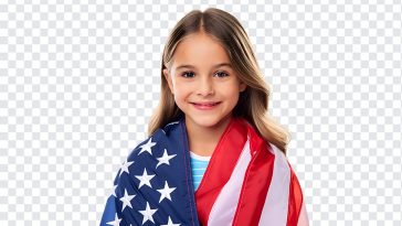 Girl Wearing a USA Flag, Girl Wearing a USA, Girl Wearing a USA Flag PNG, Girl, USA, USA Flag PNG, PNG, PNG Images, Transparent Files, png free, png file, Free PNG, png download,